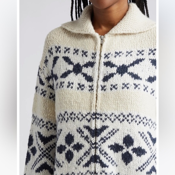 NWT Vince Fair Isle zip up jacket